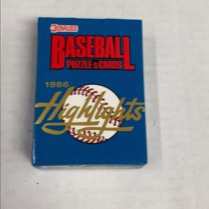 COPY - 1986 Donruss baseball highlights mini set